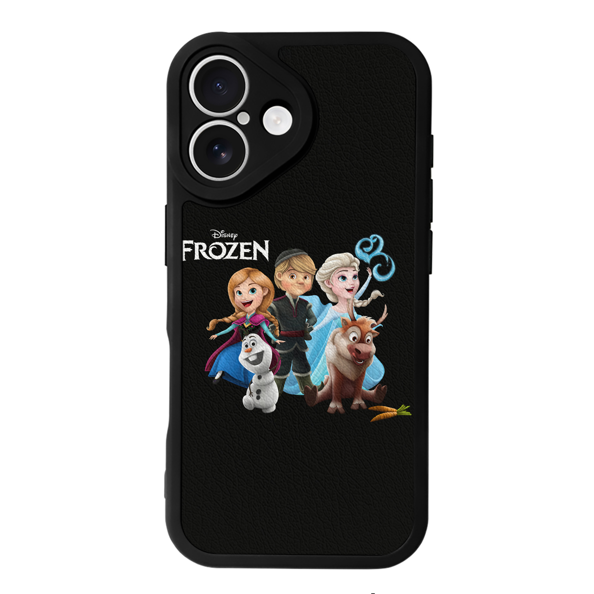 （画像用） アナと雪の女王 アンナ エルサ Frozen Anna Elsa 【iPhone 16シリーズ対応】シリコンスマホケース（レザー調） 材質：シリコン